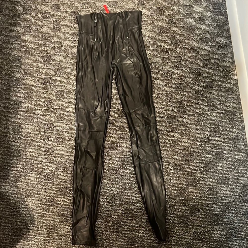 Black Pleather spanx